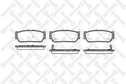 1074 002-SX STELLOX Комплект тормозных колодок, дисковый тормоз